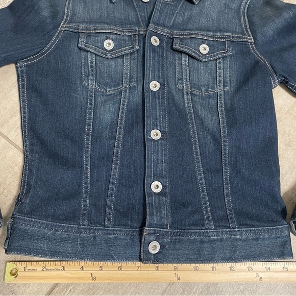 AG Adriano Goldschmied The Robyn Stretch Denim Jacket Dark Wash Size Small - Picture 10 of 12